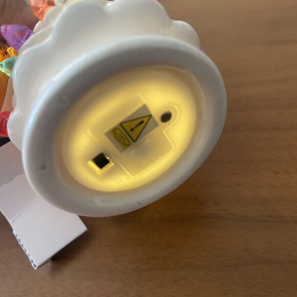 Lit Ceramic Retro Christmas Tree Ornament White Wondershop 2023 Target Light Up - Picture 7 of 7